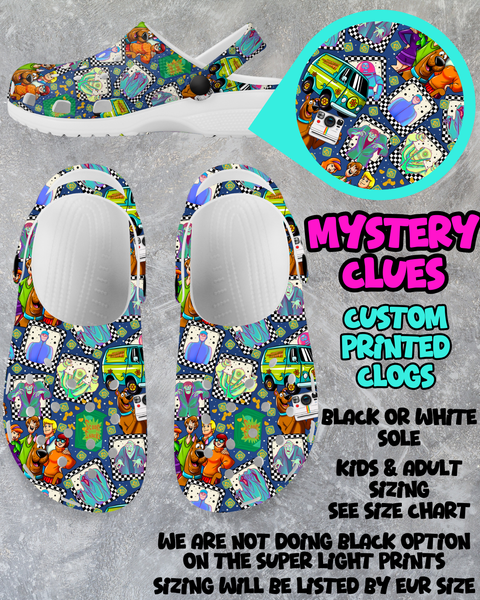 MYSTERY CLUES - CLOG RUN 6 - PREORDER CLOSING 3/4