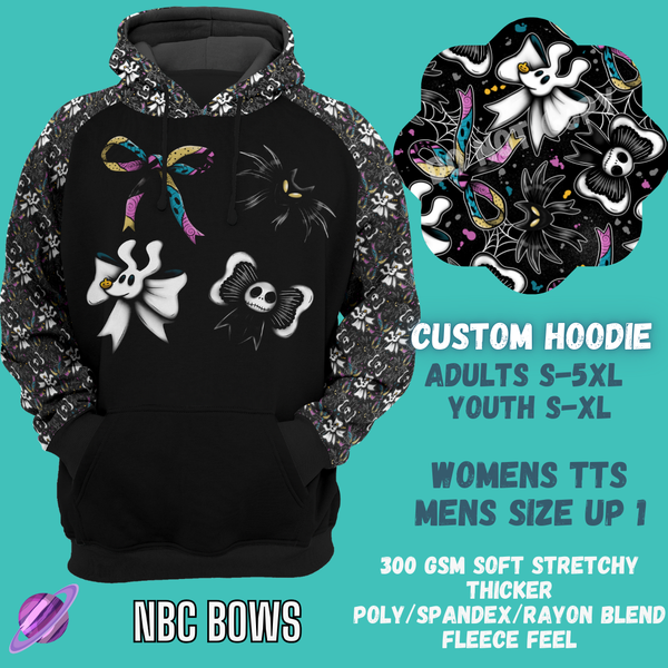 NBC BOWS HOODIE-OUTFIT RUN PREORDER CLOSING 1/10 -CUSTOM HOODIES RE-RUN PREORDER CLOSING 5/11