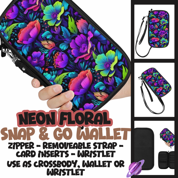 NEON FLORAL - SNAP & GO WALLETS PREORDER CLOSING 12/18