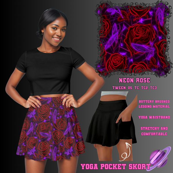 NEON ROSE - POCKET SKORT RUN 2 - PREORDER CLOSING 5/21
