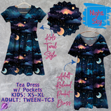 NIGHT SKY - ADULT & KIDS - TEA DRESS RUN 3 - PREORDER CLOSING 3/11