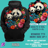 CUSTOM HOODIES 3-PANDA-PREORDER CLOSING 7/28