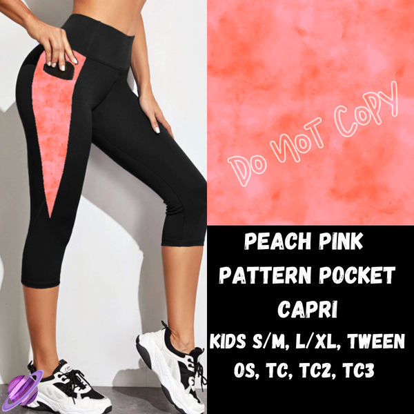 PEACH PINK - LEGGING/CAPRI/SHORTS -COLORBLAST PPO-PREORDER CLOSING 5/9