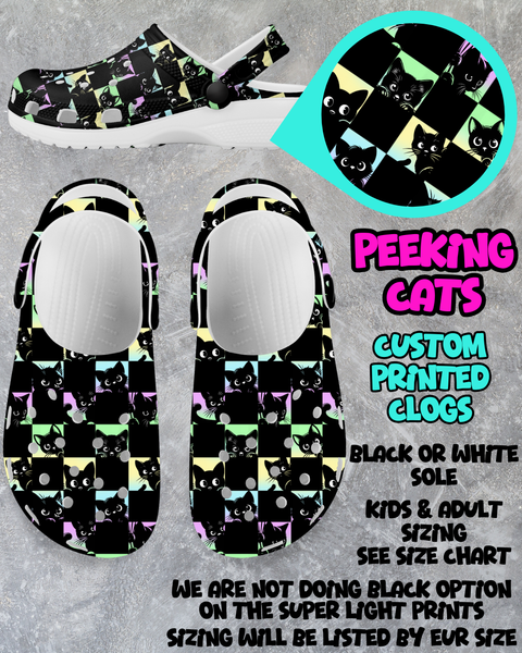 PEEKING CATS - CLOG RUN 6 - PREORDER CLOSING 3/4