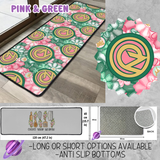 PINK & GREEN - CUSTOM FLOOR MAT RUN 3 -PREORDER CLOSES 4/30