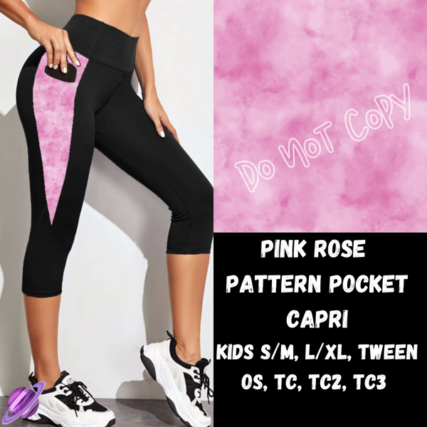 PINK ROSE - LEGGING/CAPRI/SHORTS -COLORBLAST PPO-PREORDER CLOSING 5/9