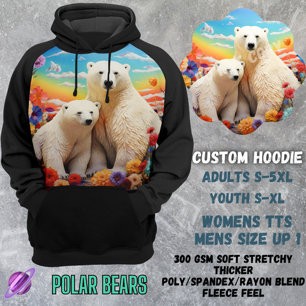 POLAR BEARS -CUSTOM HOODIES RE-RUN PREORDER CLOSING 5/11