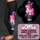 PONY SPLATTER- 4 STYLES OF BOTTOMS-PREORDER CLOSING 1/21