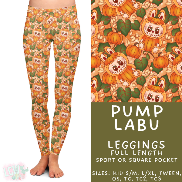 Ready to Ship - Pump Labu Full Length Leggings - Sport Pocket OS
