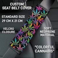RTS - Colorful Cannabis Seat Belt Covers