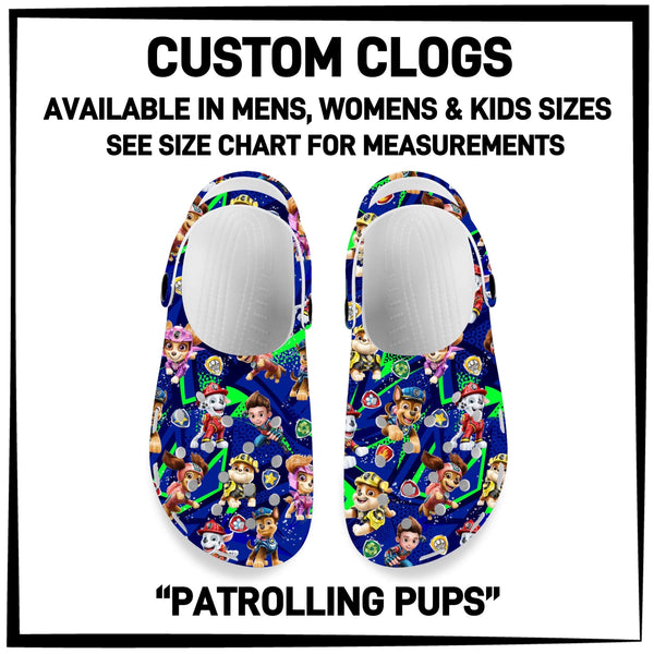 RTS - Patrolling Pups Custom Clogs