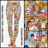 RTS - Burger Family Leggings with Pockets