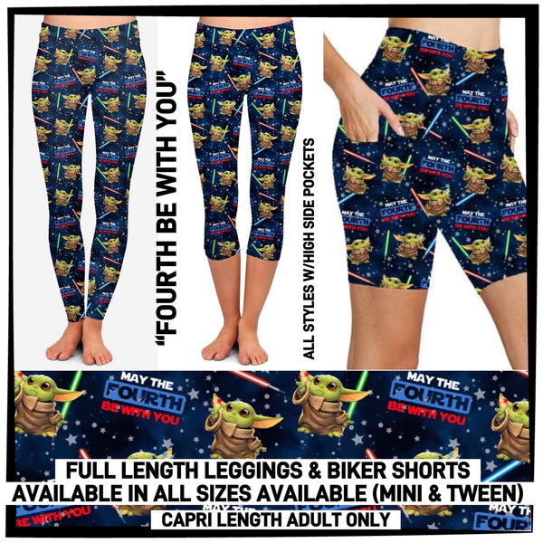 RTS - Fourth Be With You Leggings with High Side Pockets