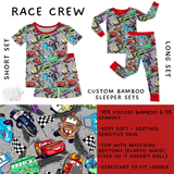 Ready to Ship - Race Crew Bamboo Short Sleeper Set - 7