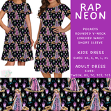 Batch #487 - Neon Princess - Closes 2/9 - ETA early/mid April - Rap Neon Adult & Kids Dresses