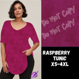 RASPBERRY - V-NECK TUNIC - COLORBLAST PPO-PREORDER CLOSING 5/9