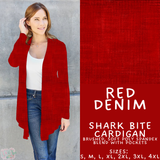 Batch #481 - Colorful Denim - Closes 1/26 - ETA late March - Red Denim Cardigan