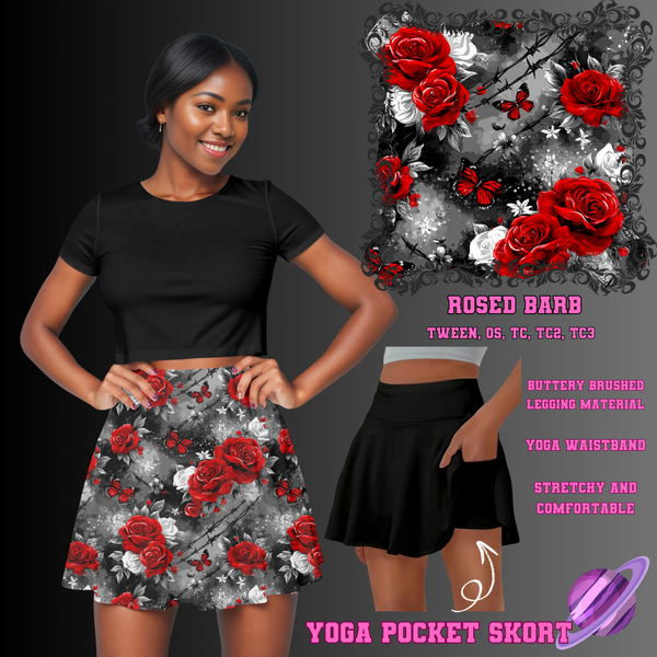 ROSED BARB - POCKET SKORT RUN 2 - PREORDER CLOSING 5/21