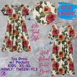 ROSE EMBROID - Adult & Kids - Tea Dress Run- Preorder Closing 5/13
