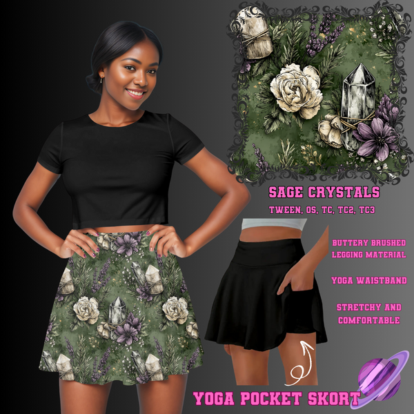 SAGE CRYSTALS - POCKET SKORT RUN 2 - PREORDER CLOSING 5/21