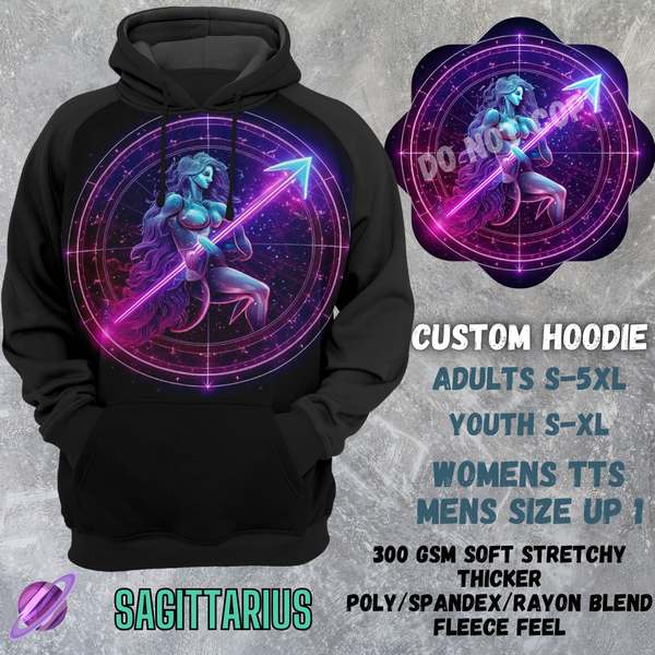 SAGITTARIUS -CUSTOM HOODIES RE-RUN PREORDER CLOSING 5/11