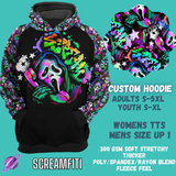 SCREAMFITI HOODIE-OUTFIT RUN PREORDER CLOSING 1/10 -CUSTOM HOODIES RE-RUN PREORDER CLOSING 5/11