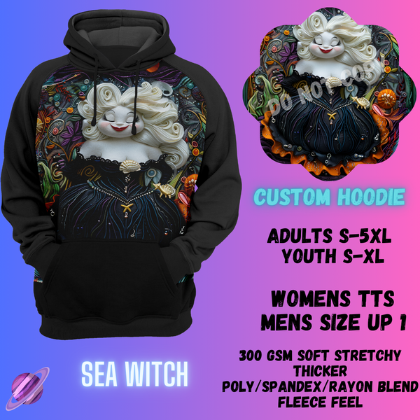 SEA WITCH -CUSTOM HOODIES RE-RUN PREORDER CLOSING 5/11