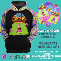 SECRET RECIPE HOODIE-OUTFIT RUN PREORDER CLOSING 1/10 -CUSTOM HOODIES RE-RUN PREORDER CLOSING 5/11