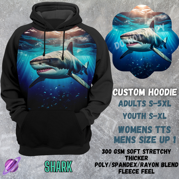 SHARK -CUSTOM HOODIES RE-RUN PREORDER CLOSING 5/11