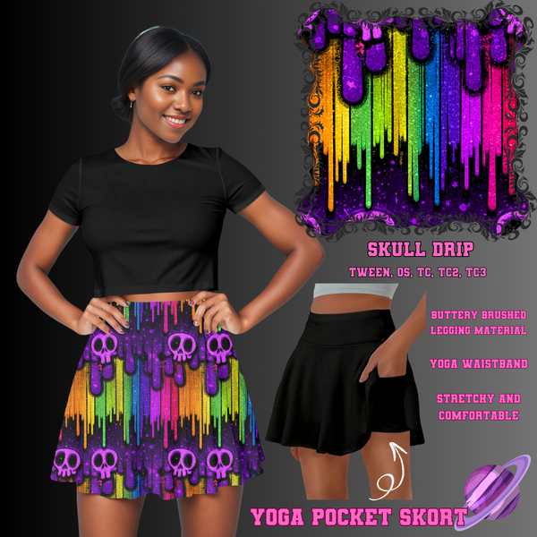 SKULL DRIP - POCKET SKORT RUN 2 - PREORDER CLOSING 5/21