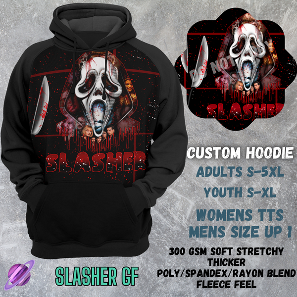 SLASHER GF - CUSTOM HOODIE RUN PREORDER CLOSING 3/6