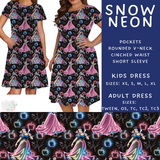 Batch #487 - Neon Princess - Closes 2/9 - ETA early/mid April - Snow Neon Adult & Kids Dresses