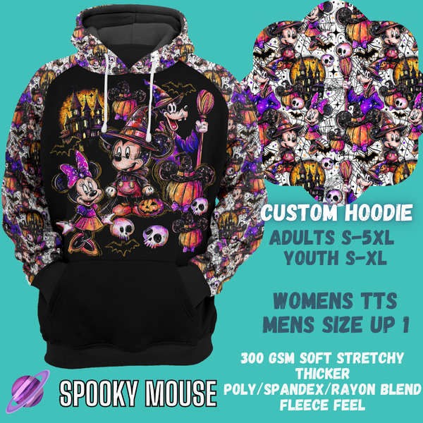 CUSTOM HOODIES 3-SPOOKY MOUSE-PREORDER CLOSING 7/28