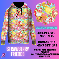 PULLOVER HOODIE RUN 1-STRAWBERRY FRIENDS