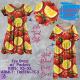 STRAWBERRY LEMON - Adult & Kids - Tea Dress Run- Preorder Closing 5/13