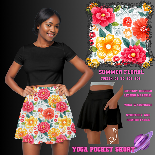 SUMMER FLORAL - POCKET SKORT RUN 2 - PREORDER CLOSING 5/21