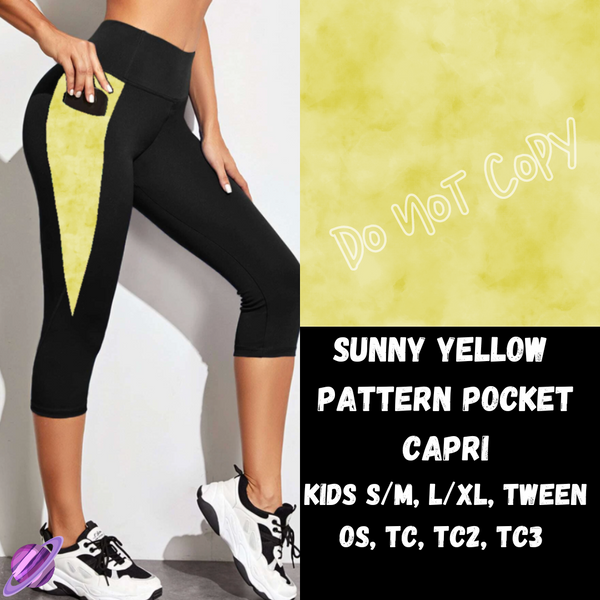 SUNNY YELLOW - LEGGING/CAPRI/SHORTS -COLORBLAST PPO-PREORDER CLOSING 5/9