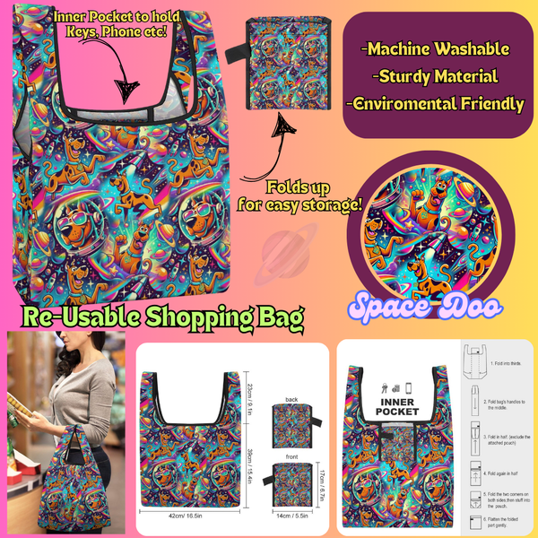 SPACE DOO - Re-Usable Shopping Bags PREORDER Closing 1/15