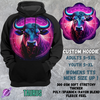 TAURUS -CUSTOM HOODIES RE-RUN PREORDER CLOSING 5/11