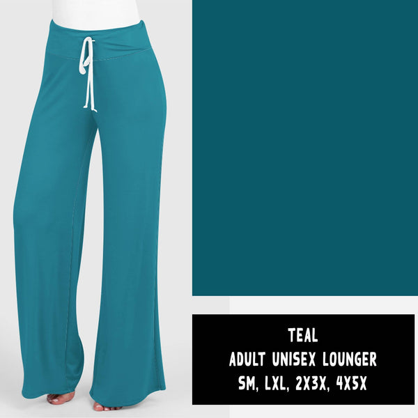SOLIDS RUN-TEAL ADULT UNISEX LOUNGER
