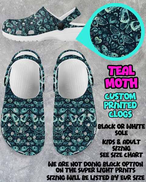 TEAL MOTH - CLOG RUN 6 - PREORDER CLOSING 3/4