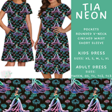 Batch #487 - Neon Princess - Closes 2/9 - ETA early/mid April - Tia Neon Adult & Kids Dresses