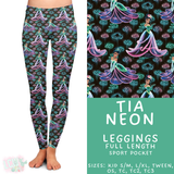 Batch #487 - Neon Princess - Closes 2/9 - ETA early/mid April - Tia Neon Full and Capri Length Leggings