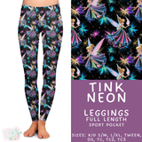 Batch #487 - Neon Princess - Closes 2/9 - ETA early/mid April - Tink Neon Full and Capri Length Leggings