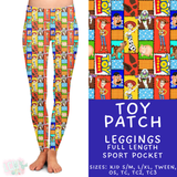 Ready to Ship - Toy Patch Full Length Leggings - Sport Pocket TC2