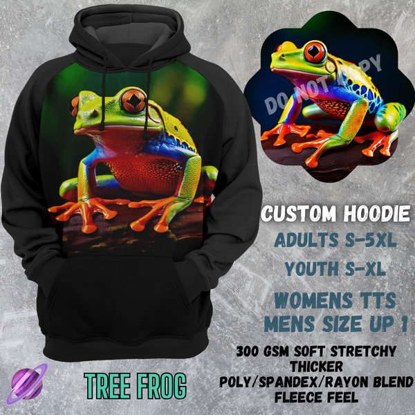 TREE FROG - CUSTOM HOODIE RUN PREORDER CLOSING 3/6