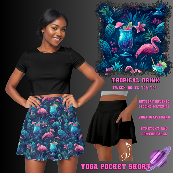 TROPICAL DRINK - POCKET SKORT RUN 2 - PREORDER CLOSING 5/21