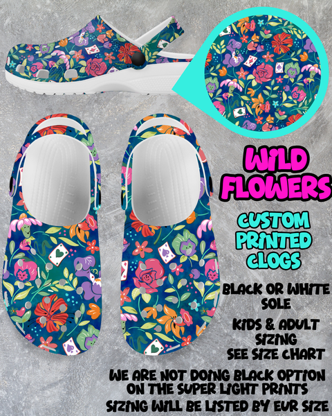 WILD FLOWERS - CLOG RUN 6 - PREORDER CLOSING 3/4