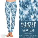 Ready to Ship - Winter Forest Full Length Leggings - Sport Pockets TC2
