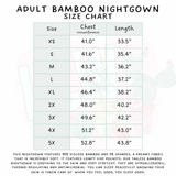 Ready to Ship - Xmas Books Adult Bamboo Nightgown - Adult XS